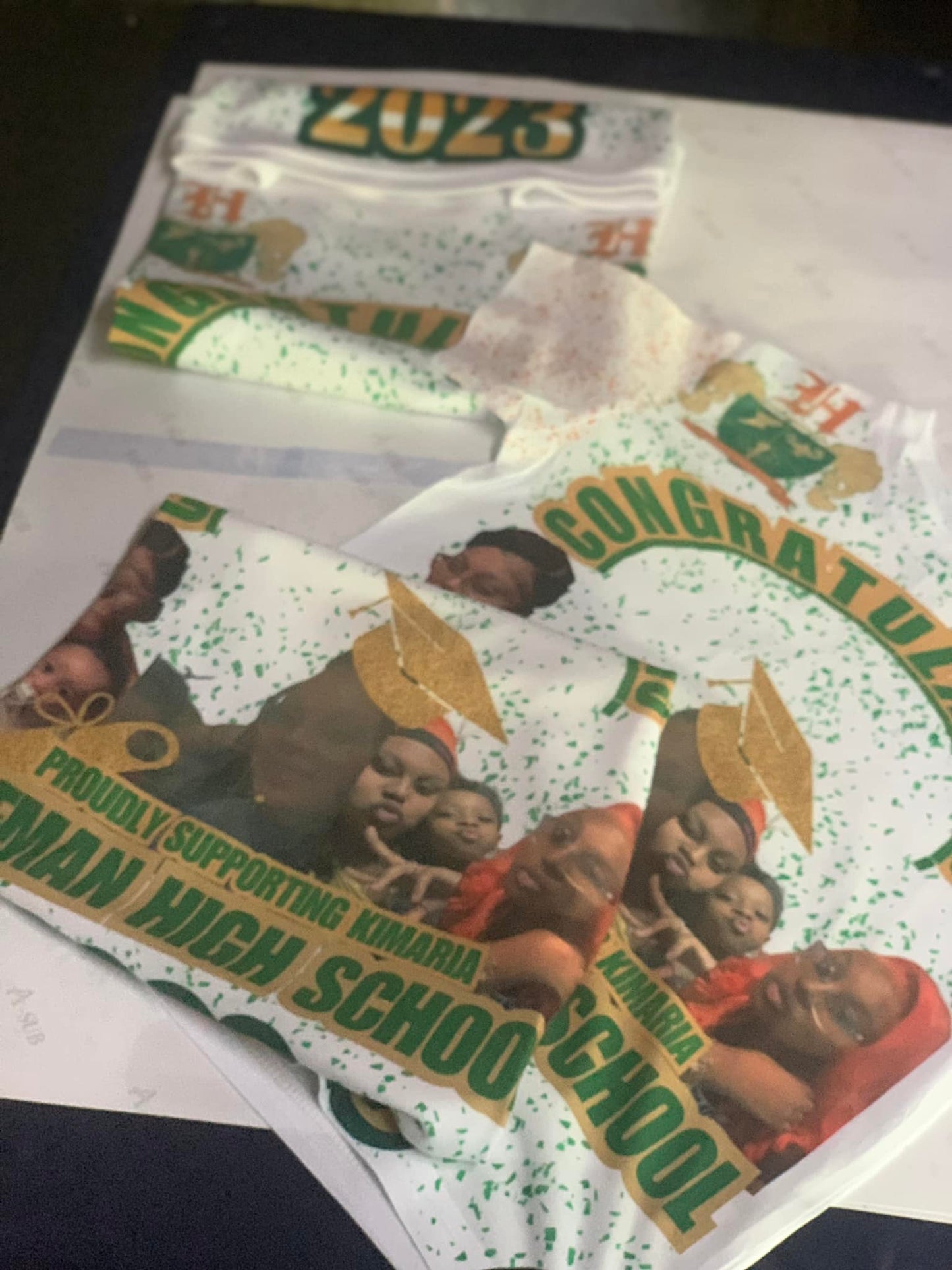 GRADUATION/PROM SHIRTS (Centerprint ) SINGLE ORDERS