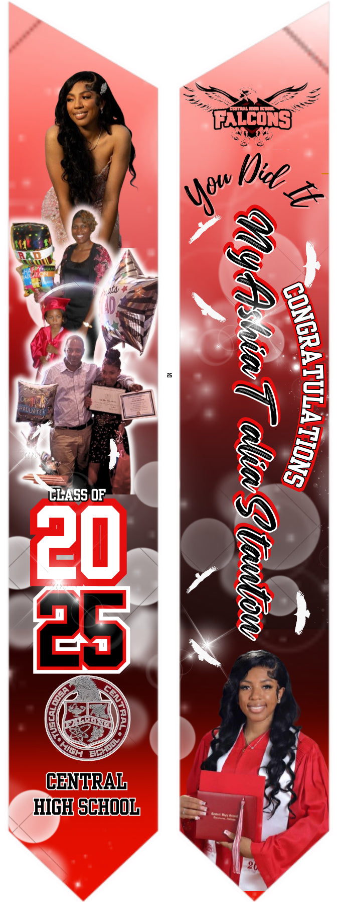 CUSTOMIZED GRADUATION STOLE (ONLY 1 STOLE)