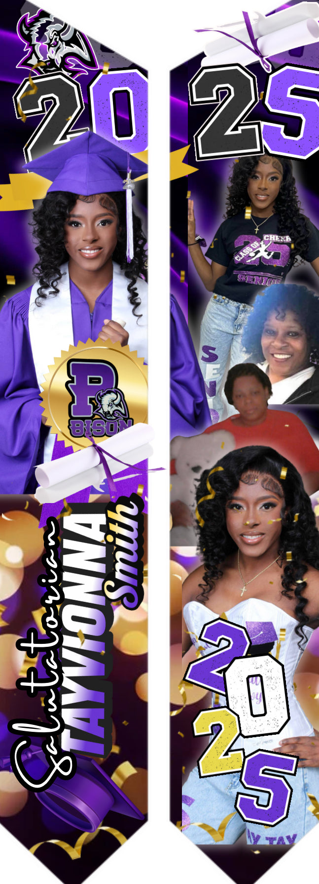 CUSTOMIZED GRADUATION STOLE (ONLY 1 STOLE)