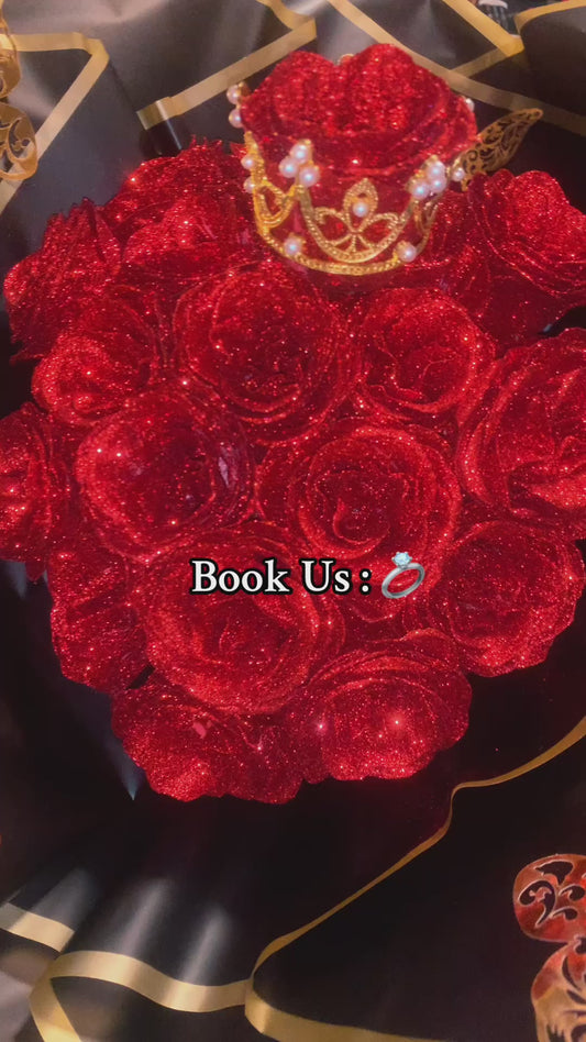 GLITTER ROSE BOUQUETS